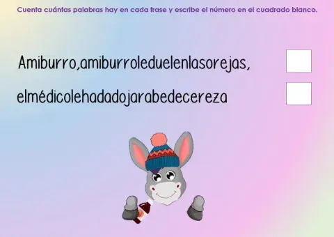 Fragmentación de frases y oraciones - Canción