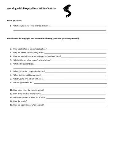 Working with Biographies-SImple past