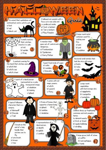 Halloween - quiz