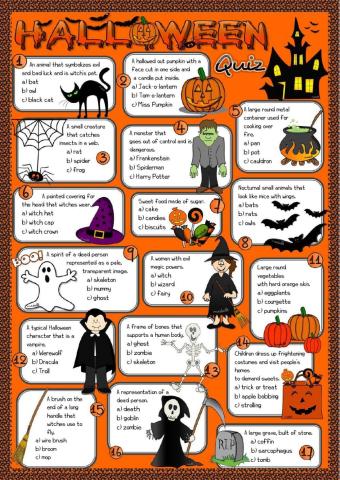 Halloween - quiz