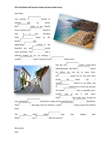 A letter from the holiday