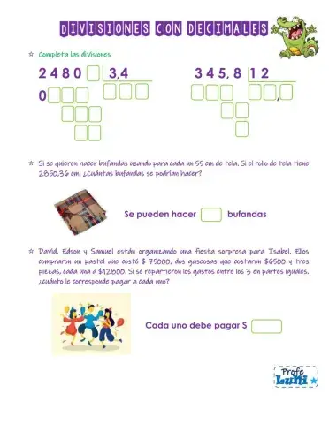 División con decimales 2