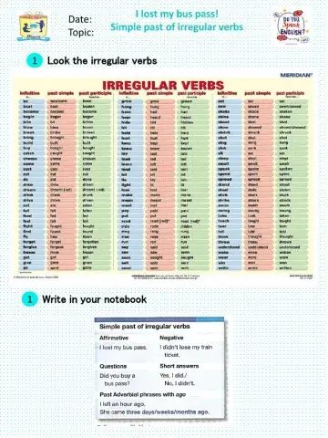 Past Simple Irregular Verbs 2