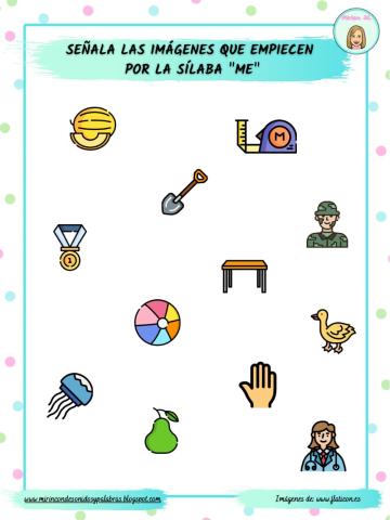 Discriminación auditiva sílaba -me-