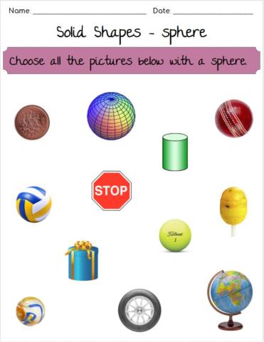 Solid Shapes - Spheres
