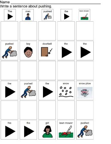 Put the sentence in order