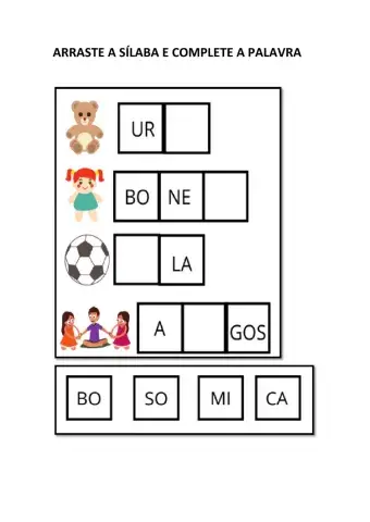 Atividades de alfabetização