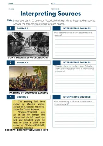 Week One: Interpreting Sources