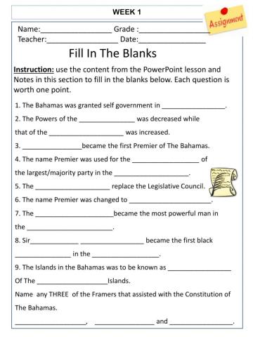 The Constitution of The Bahamas