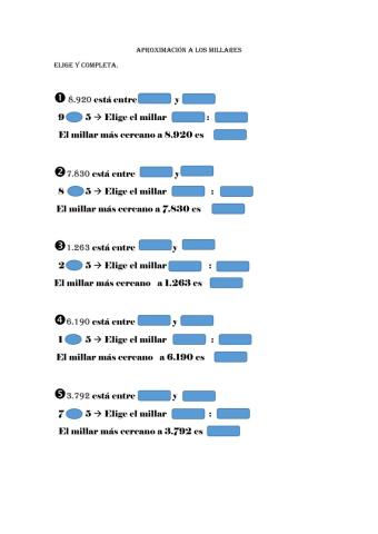 Aproximación a los millares