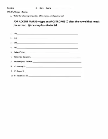 Numeros, tiempo & fecha