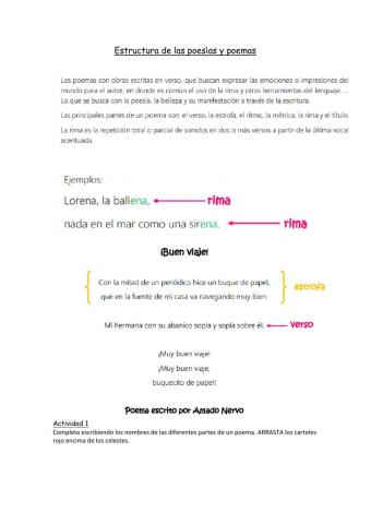 Estructura de la poesìa
