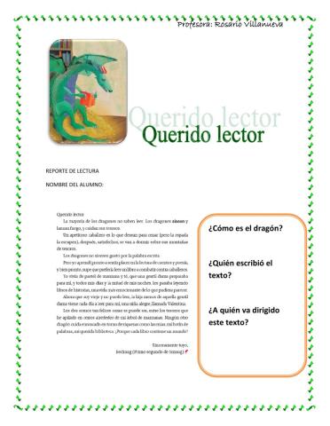 Reporte de lectura