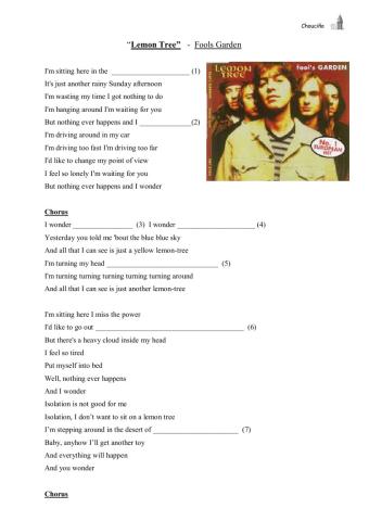 Fools garden--Lemon tree-