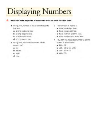 Displaying numbers