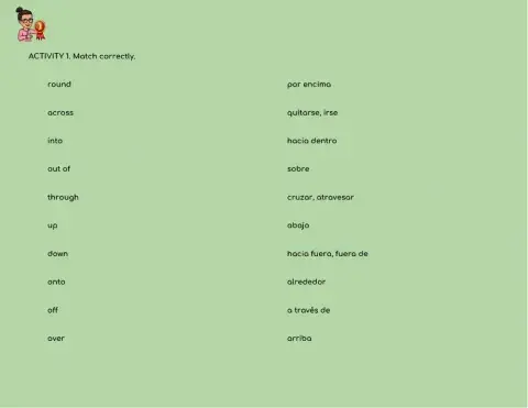 Prepositions of movement
