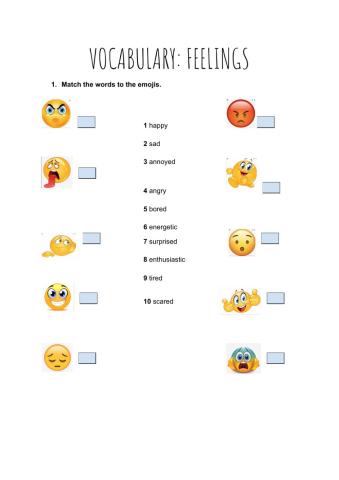 Vocabaulary: Feelings