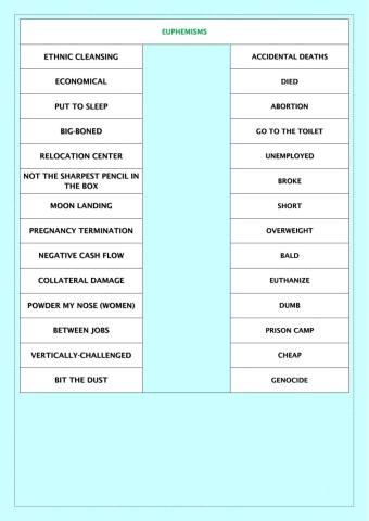 Figurative Language- Euphemism