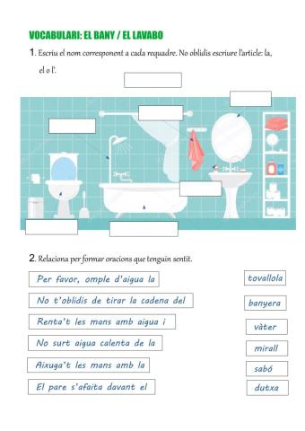 Vocabulari: el bany
