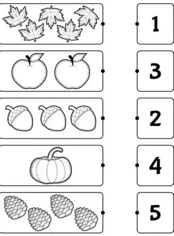 Μετρω τα αντικειμενα και ενωνω με το σωστο αριθμο