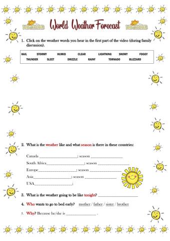 The World Weather Forecast