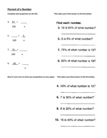 Basic Percent of a Number practice