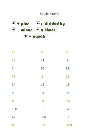 Math:sums