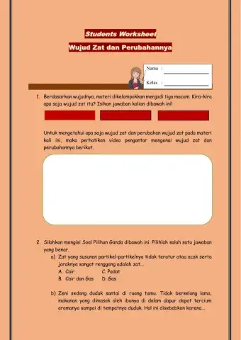 LKPD Wujud Zat dan Perubahannya
