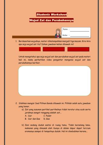 LKPD Wujud Zat dan Perubahannya