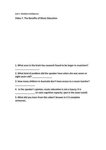 The Benefits of Music Education