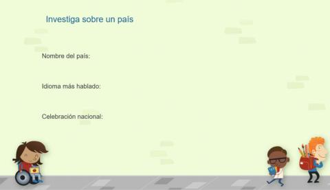 Investiga sobre un país