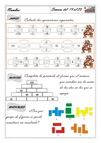 Cálculo  diario hoja 5