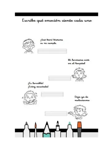 Ficha identificación emociones