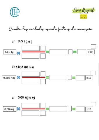 Factores de conversión