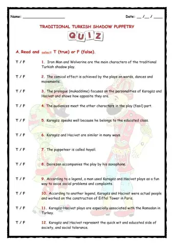 Traditional Turkish Shadow Puppetry