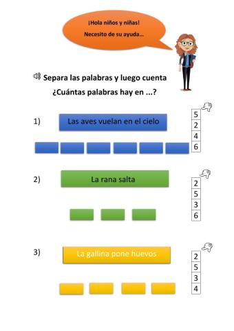 ¿Cuántas palabras hay?