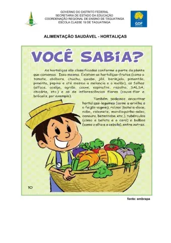 PLANTAS - Hortaliças