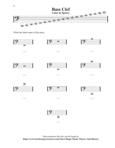 Bass Clef Ledger Lines 3