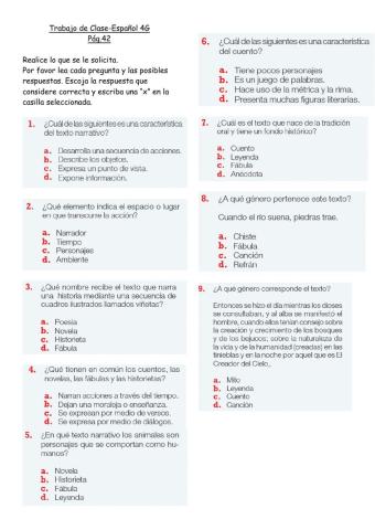 Español Repaso pg.42