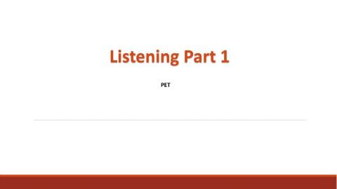 Listenign Pet Part 1