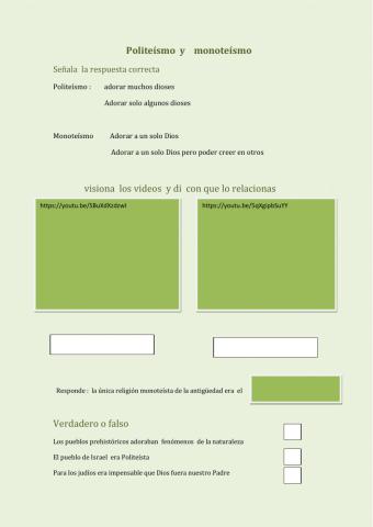 Politeismo y monoteismo