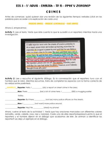 5to ARVIS - Inglés - Prof V Zentner