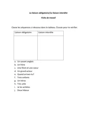 La liaison interdite