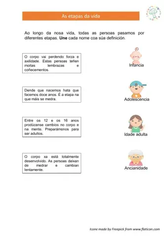 As etapas da vida