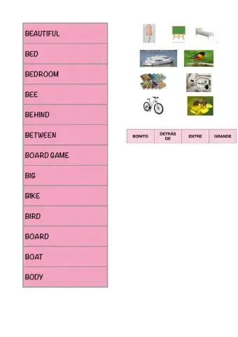 Cambridge vocabulary letter B