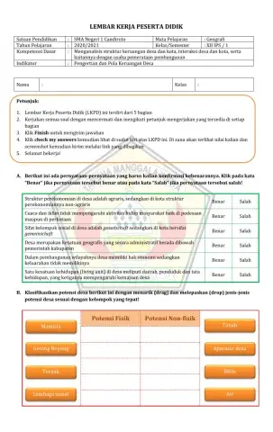 Pengertian dan Pola Keruangan Desa