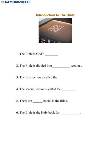 Introduction to the Bible