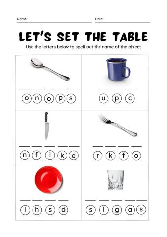 Let's set the table