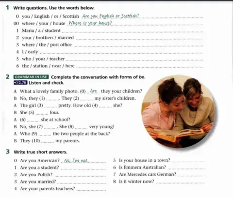 Grammar practice (verb to be)