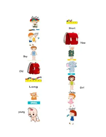 Opposites for preschool